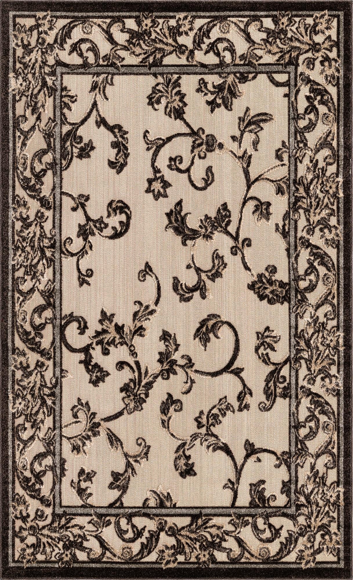  5' x 8'  Washable Botanical Indoor / Outdoor Rug