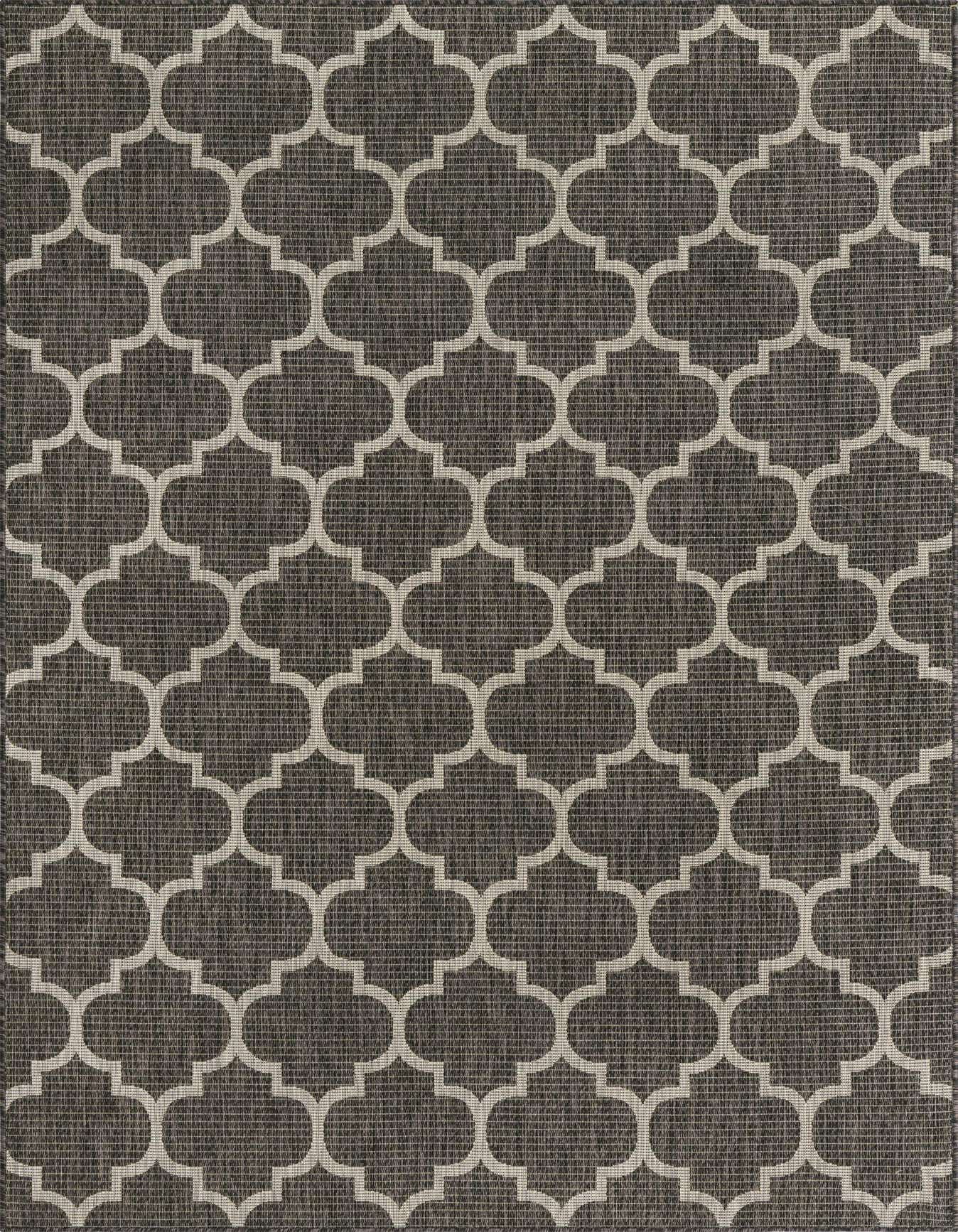 Primary image  6' x 9'  Washable Lattice Indoor / Outdoor Rug