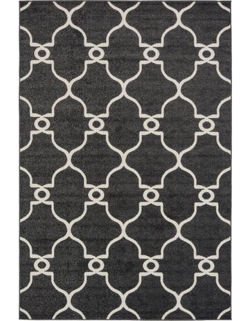 6' x 9' Washable Lattice Indoor / Outdoor Rug