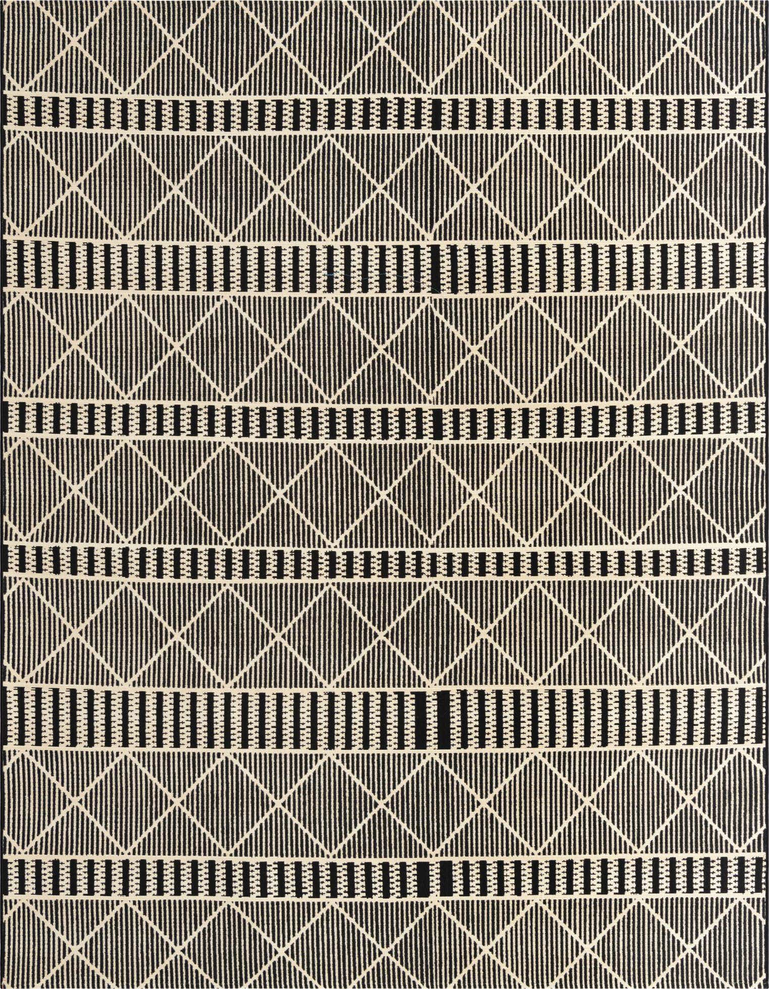 Primary image  7' 10 x 10'  Washable Lattice Indoor / Outdoor Rug