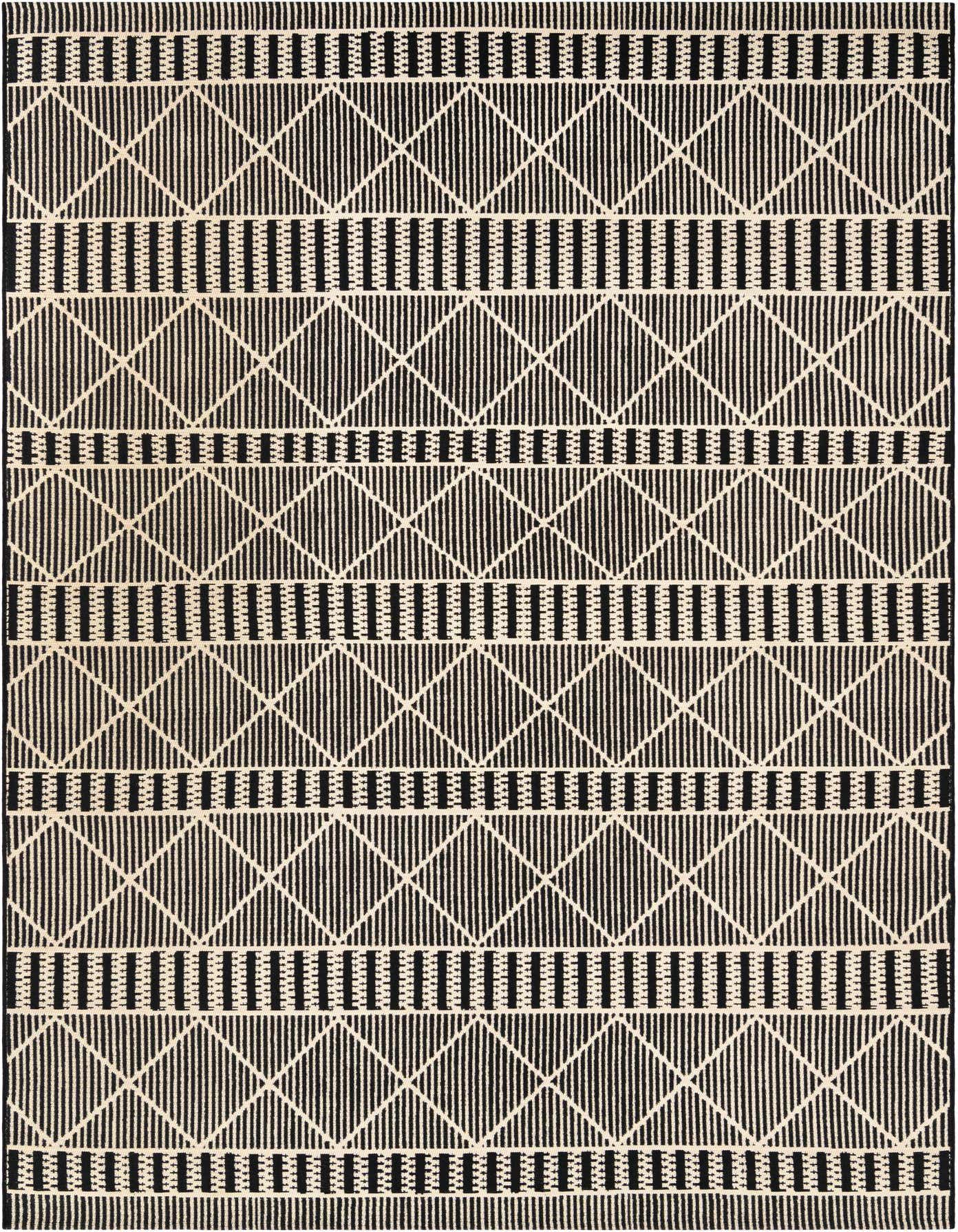 Primary image  7' x 10'  Washable Lattice Indoor / Outdoor Rug