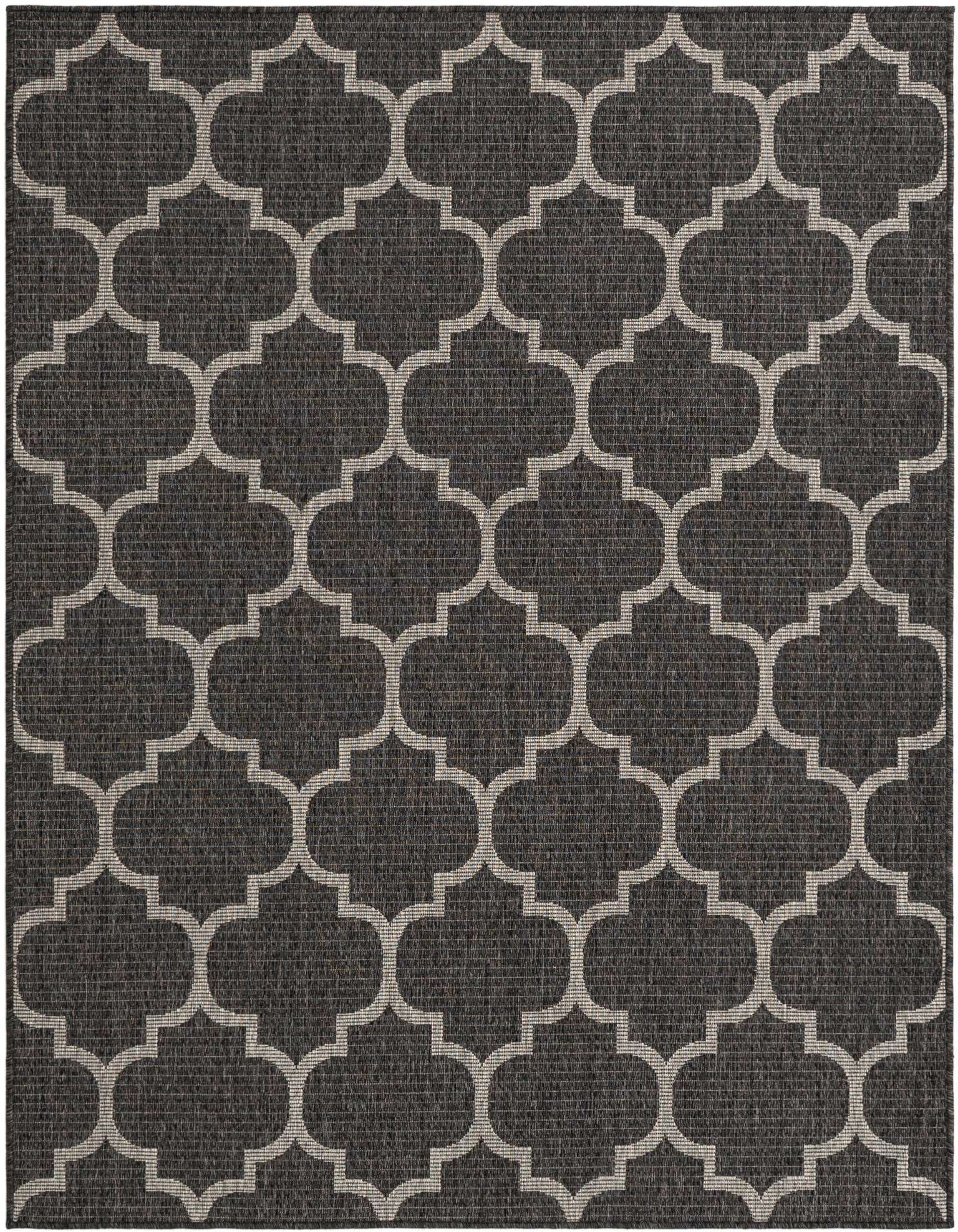 Primary image  5' 3 x 7'  Washable Lattice Indoor / Outdoor Rug