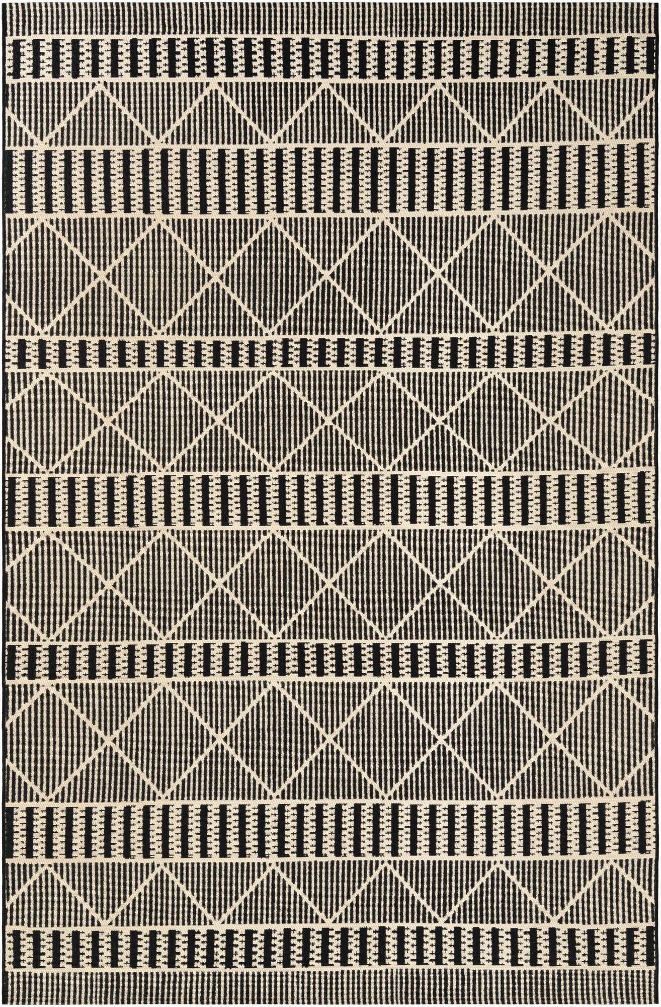  6' x 9'  Washable Lattice Indoor / Outdoor Rug