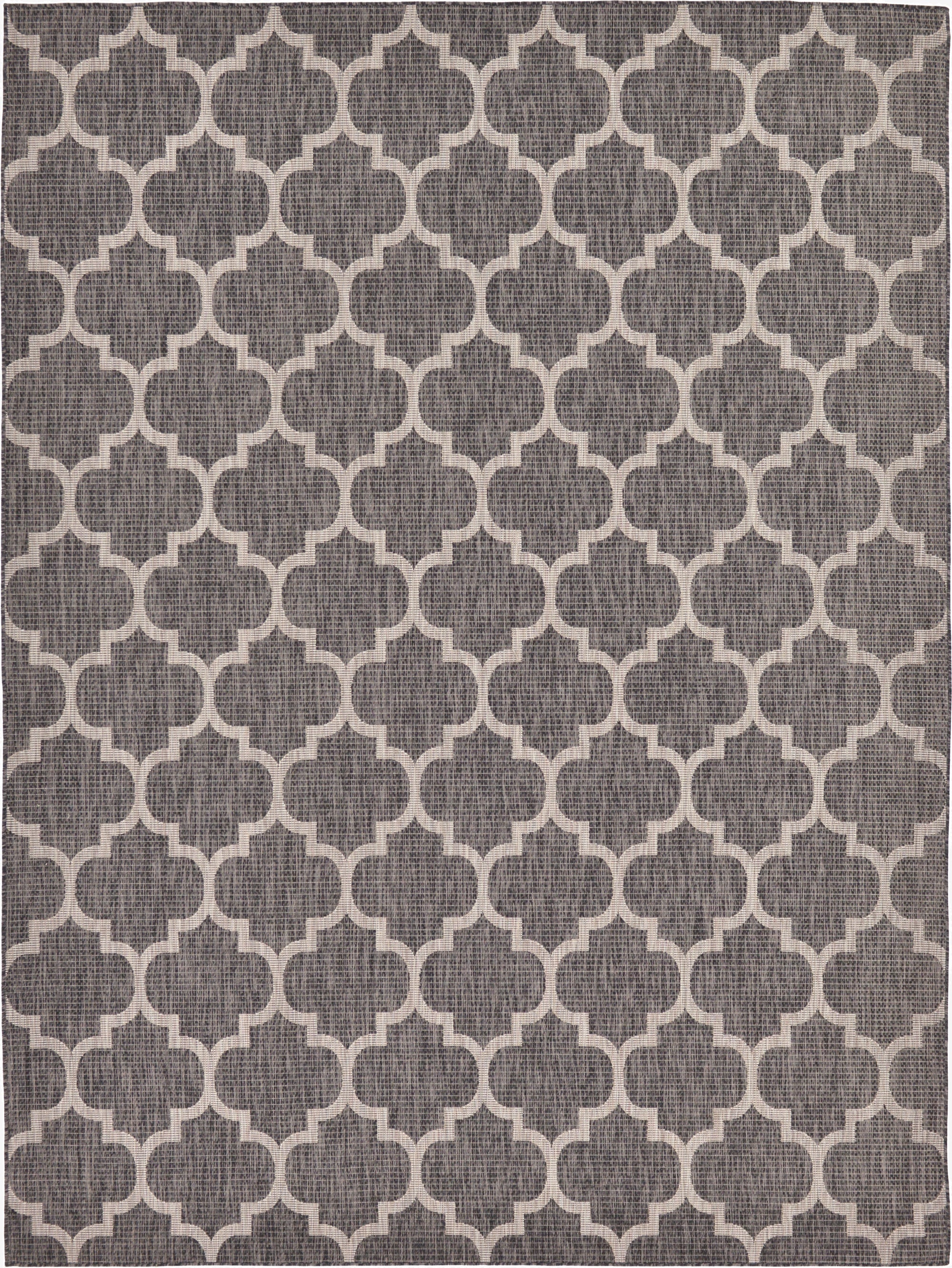  9' x 12'  Washable Lattice Indoor / Outdoor Rug