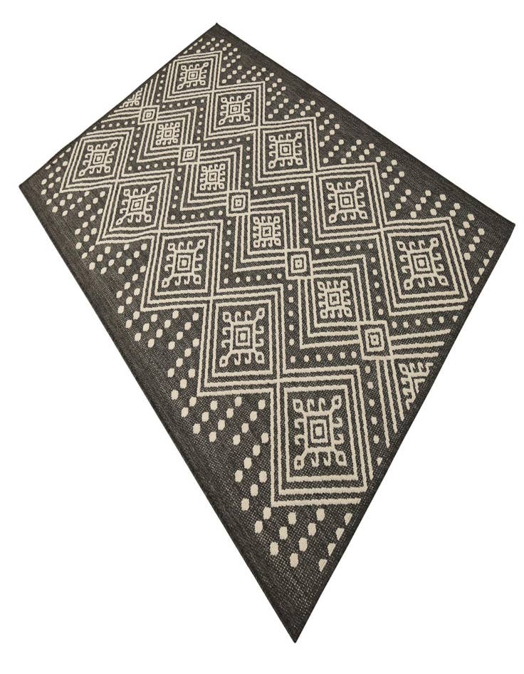 Detail image of  5' 3 x 7' 8  Washable Modern Indoor / Outdoor Rug