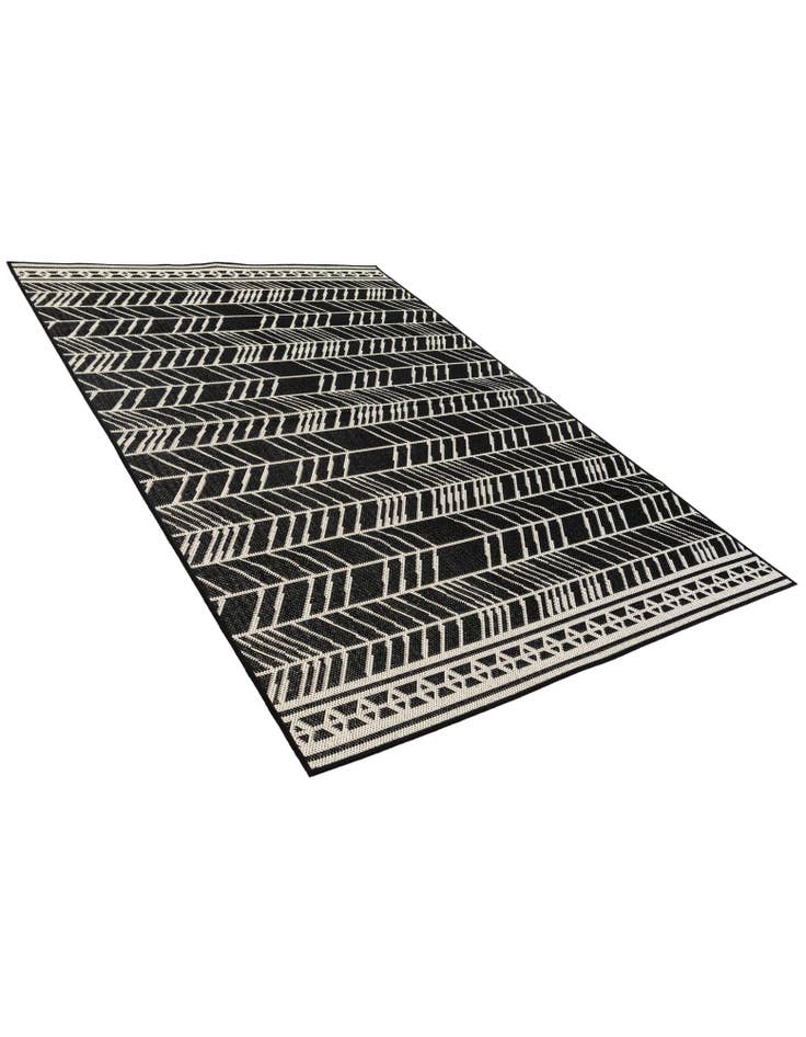 Detail image of  5' 3 x 7' 8  Washable Modern Indoor / Outdoor Rug