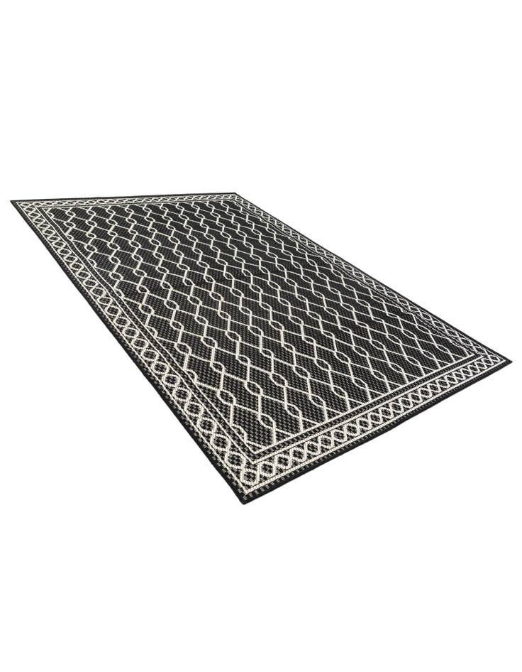 Detail image of  5' 3 x 7' 8  Washable Modern Indoor / Outdoor Rug