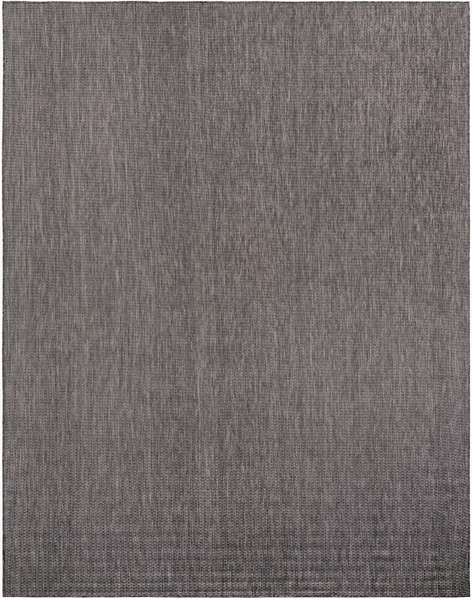  10' x 13' 1  Washable Solid Indoor / Outdoor Rug