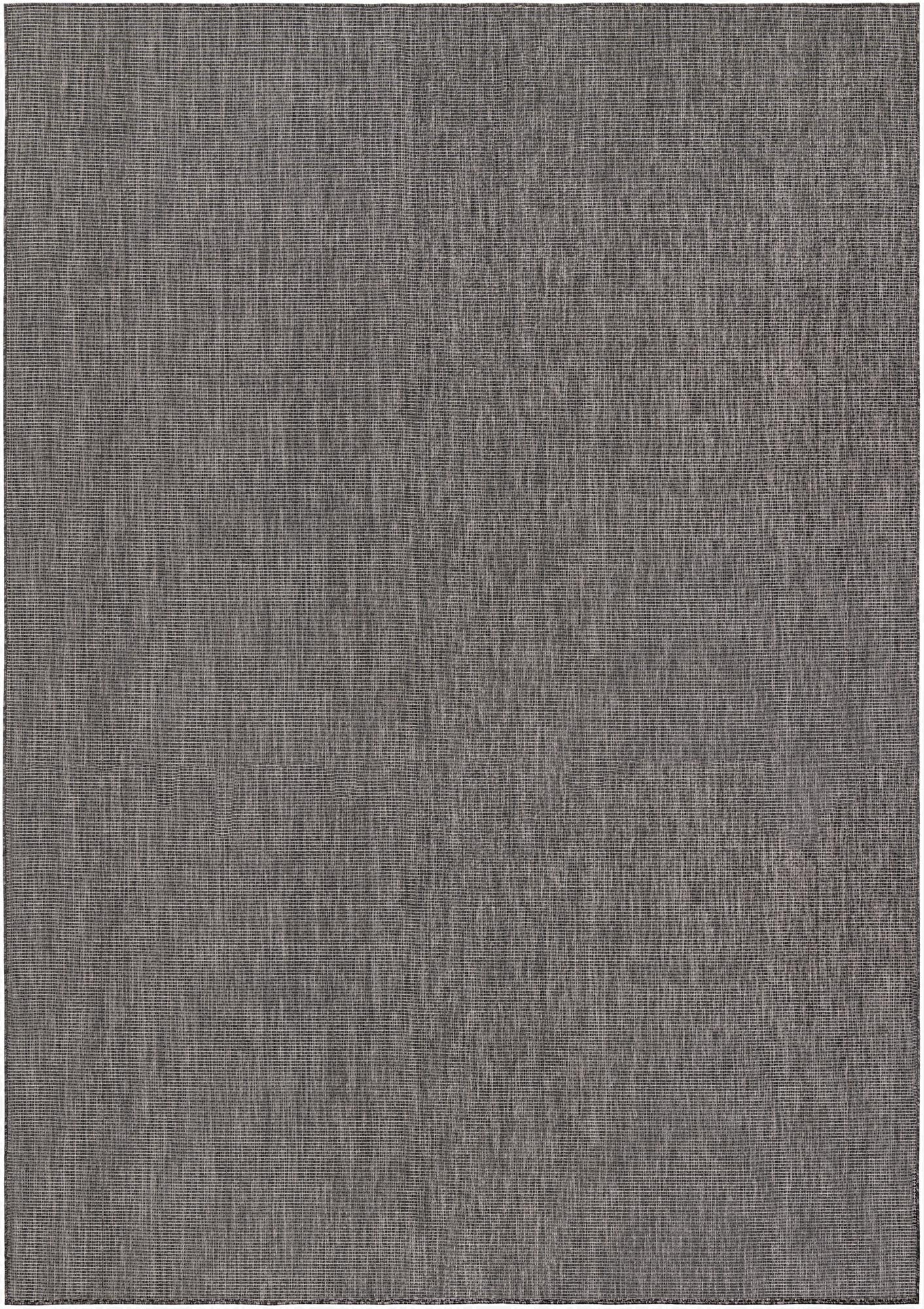  10' x 14' 1  Washable Solid Indoor / Outdoor Rug