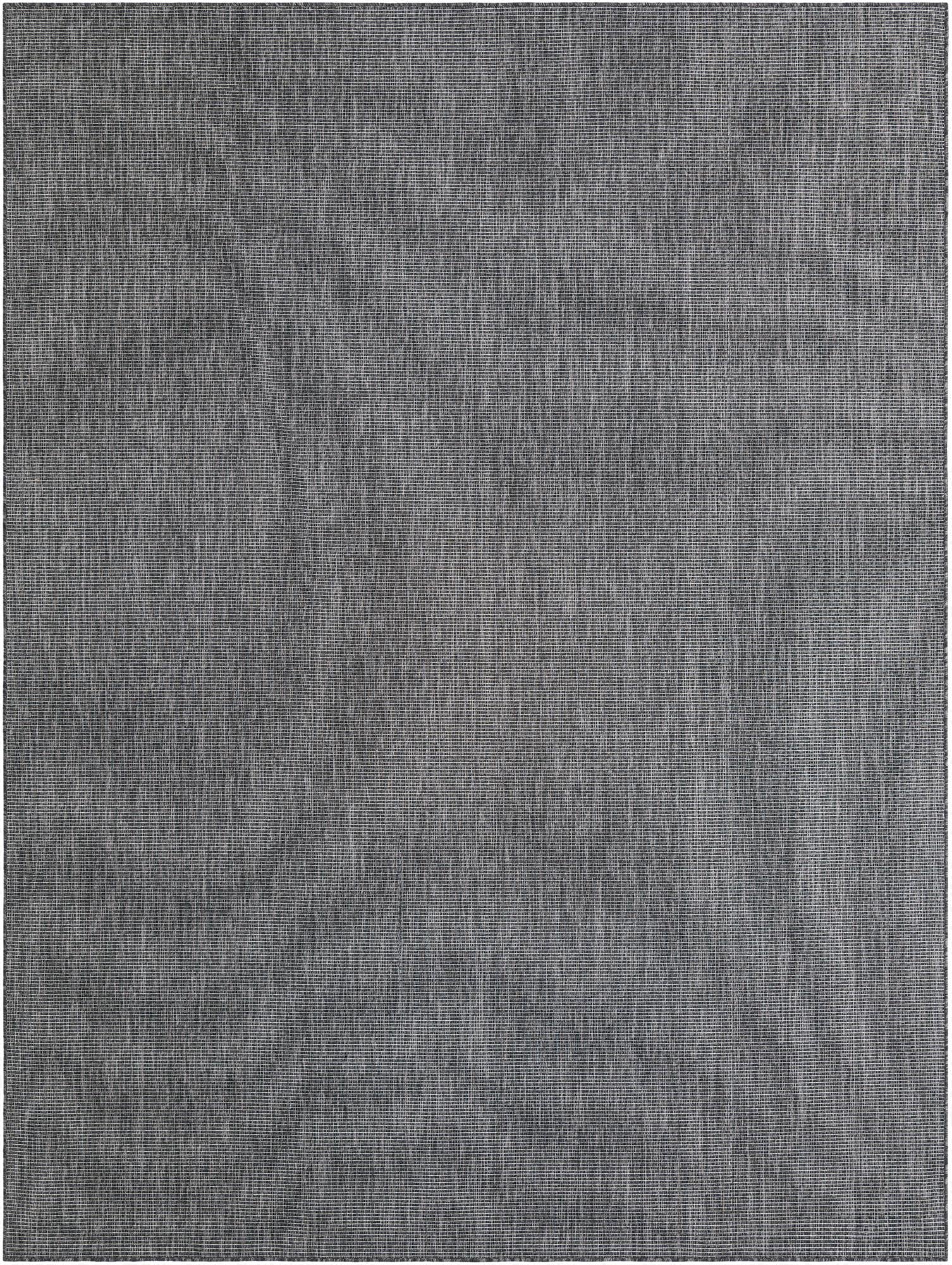  9' x 12'  Washable Solid Indoor / Outdoor Rug