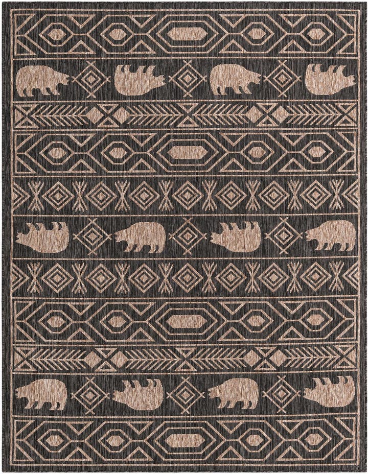  6' x 9'  Washable Southwestern Indoor / O...
