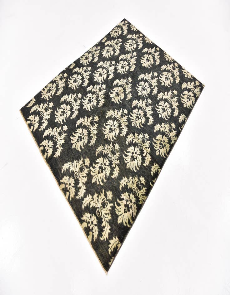 Detail image of  5' x 6' 4  Hand Knotted Peshawar Ziegler Oriental Rug