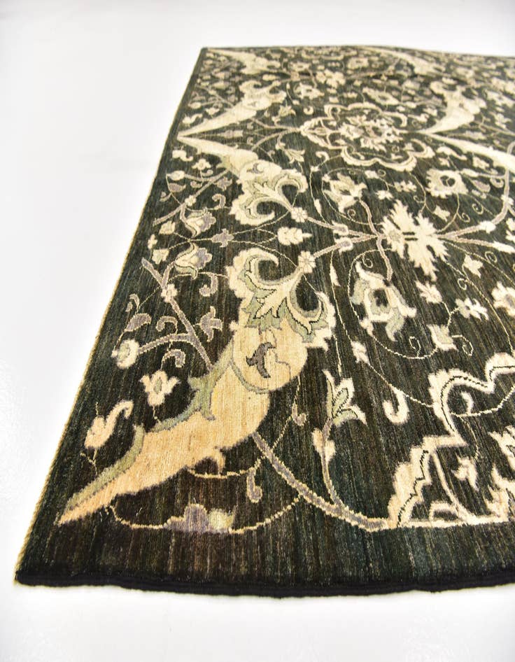 Detail image of  6' 7 x 9' 6  Hand Knotted Peshawar Ziegler Oriental Rug