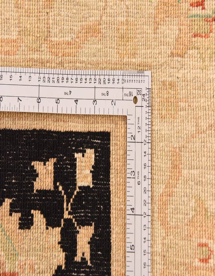 Detail image of  5' 9 x 7' 10  Hand Knotted Peshawar Ziegler Rug