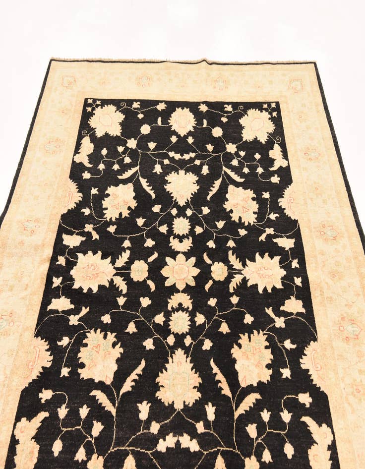 Detail image of  5' 9 x 7' 10  Hand Knotted Peshawar Ziegler Rug