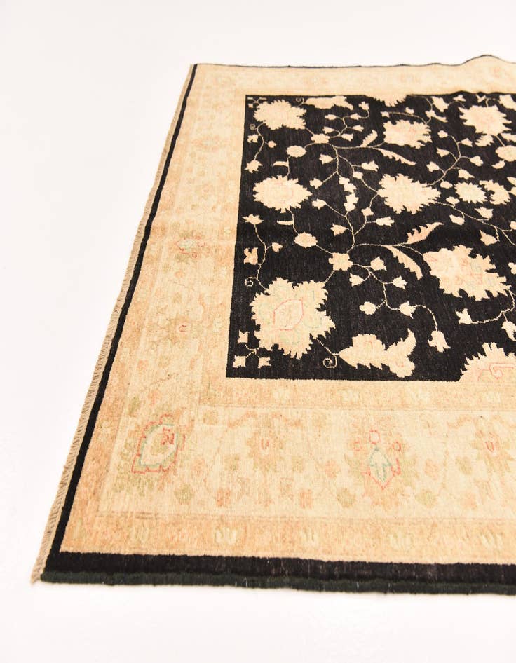 Detail image of  5' 9 x 7' 10  Hand Knotted Peshawar Ziegler Rug