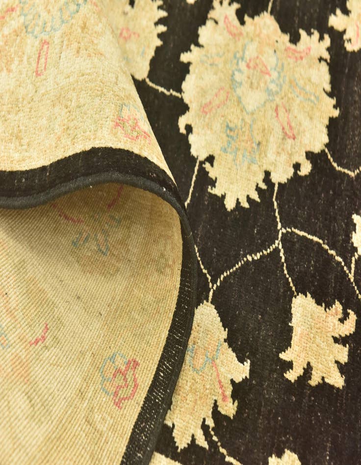 Detail image of  6' 7 x 9' 7  Hand Knotted Peshawar Ziegler Rug