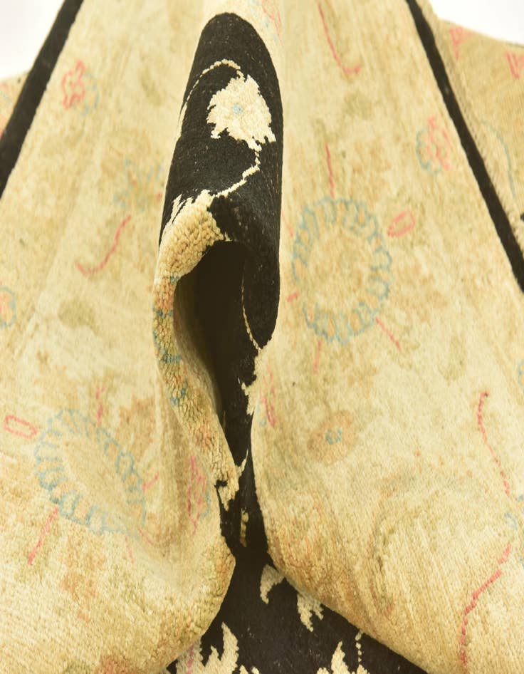 Detail image of  6' 7 x 9' 7  Hand Knotted Peshawar Ziegler Rug