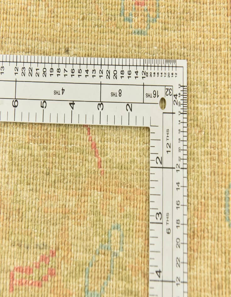 Detail image of  6' 7 x 9' 7  Hand Knotted Peshawar Ziegler Rug