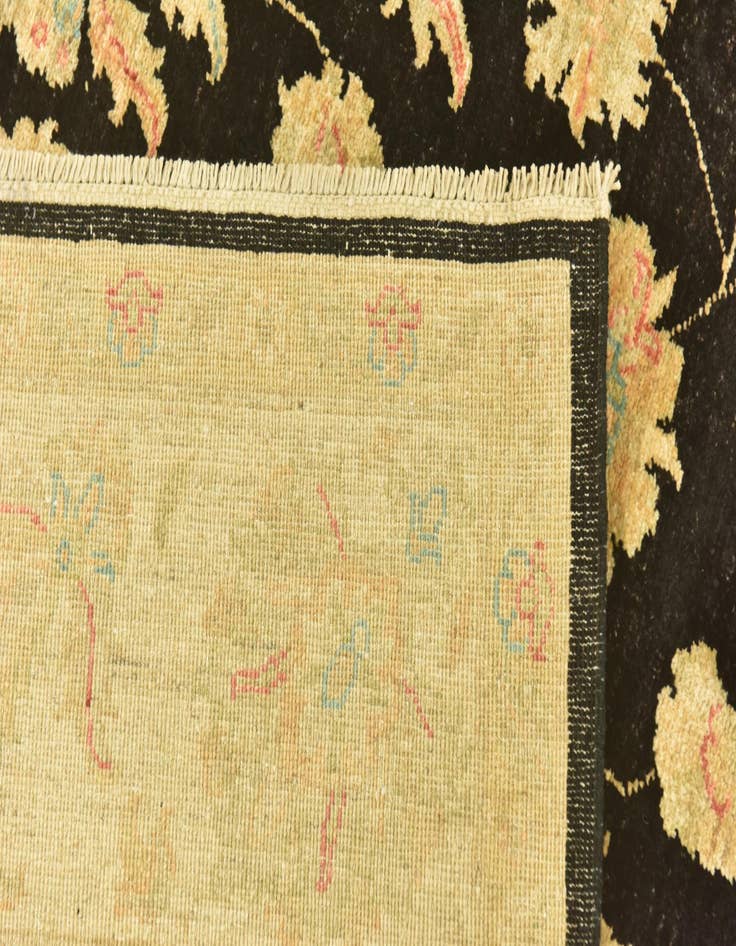 Detail image of  6' 7 x 9' 7  Hand Knotted Peshawar Ziegler Rug