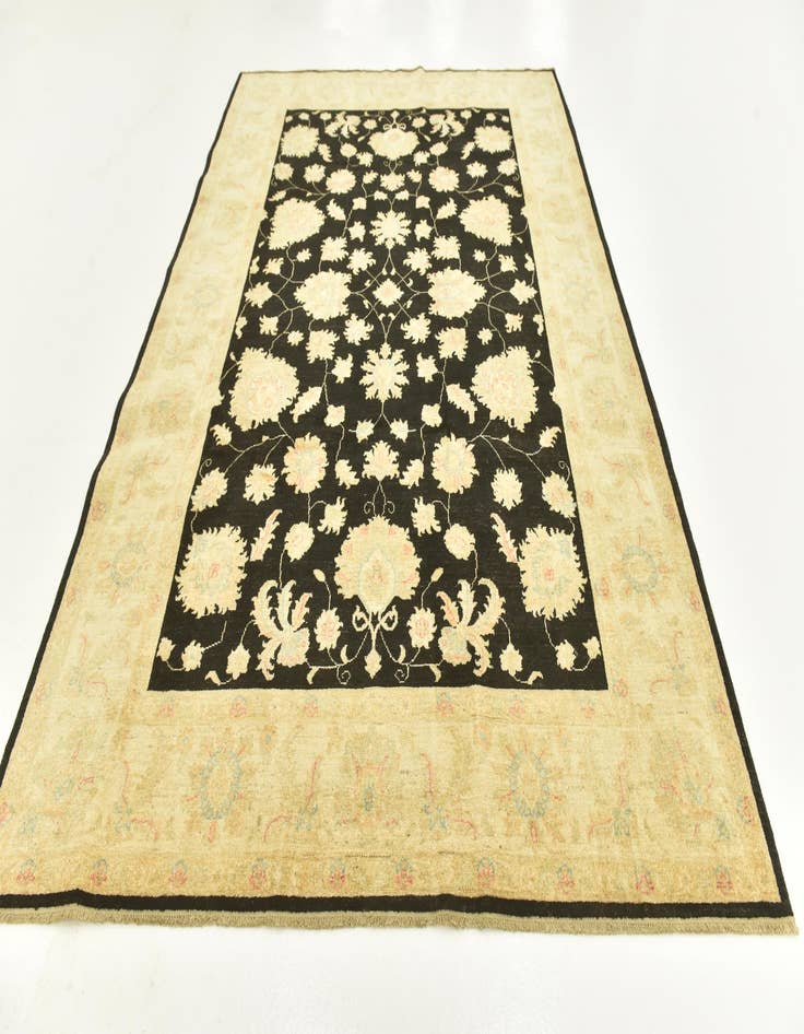 Detail image of  6' 7 x 9' 7  Hand Knotted Peshawar Ziegler Rug