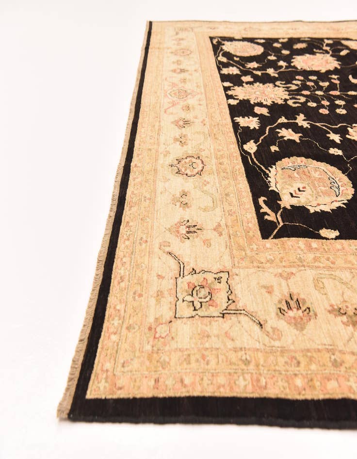 Detail image of  9' x 11' 10  Hand Knotted Peshawar Ziegler Rug