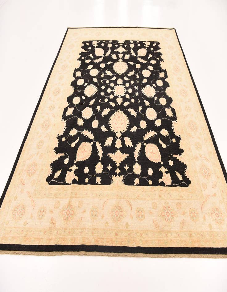 Detail image of  8' 4 x 10'  Hand Knotted Peshawar Ziegler Rug