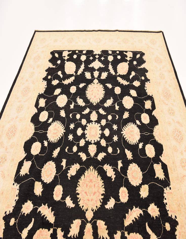 Detail image of  8' 4 x 10'  Hand Knotted Peshawar Ziegler Rug