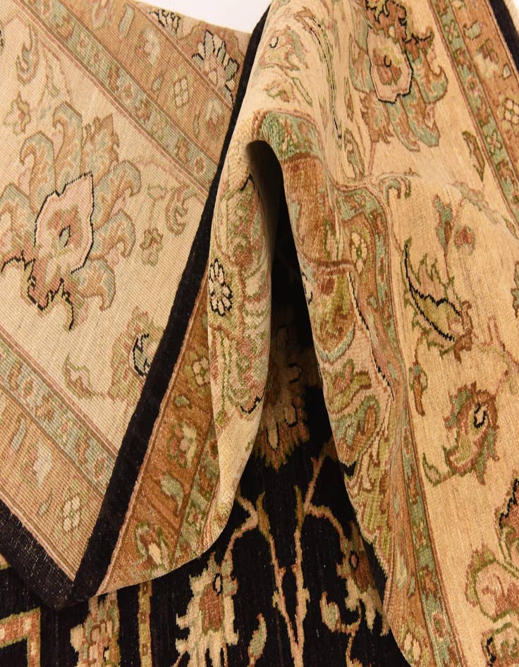 Detail image of  10' 3 x 13' 8  Hand Knotted Peshawar Ziegler Rug