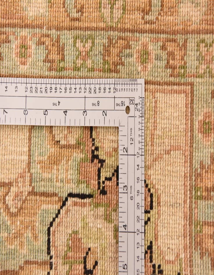Detail image of  10' 3 x 13' 8  Hand Knotted Peshawar Ziegler Rug