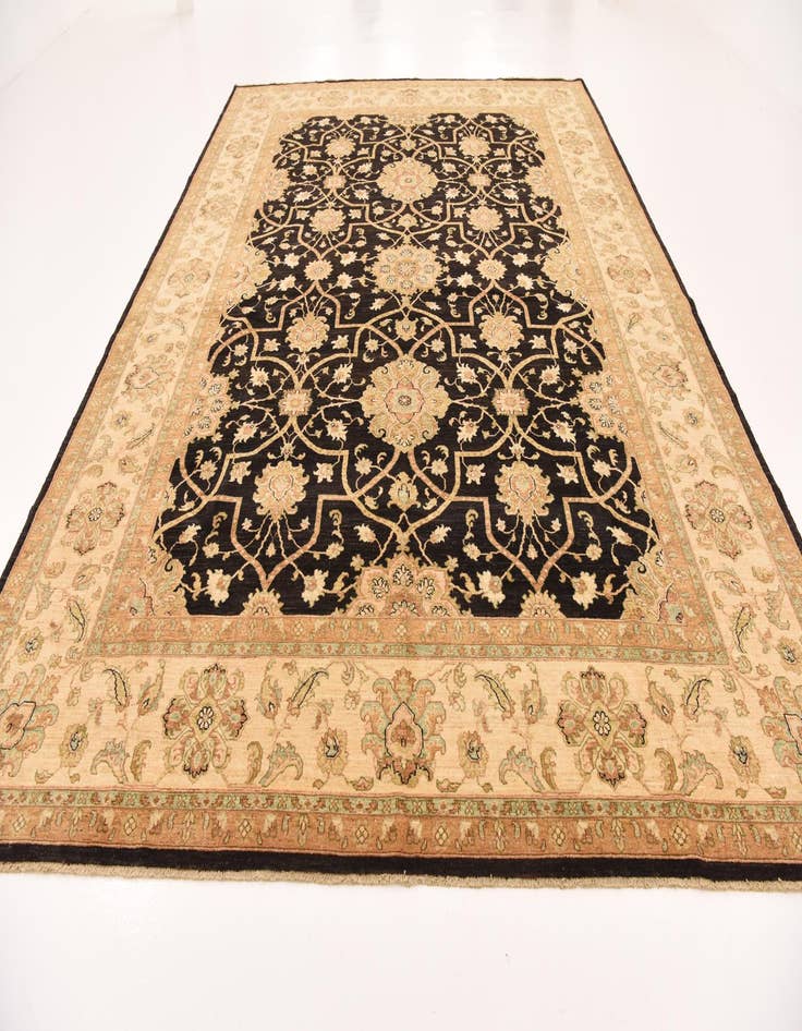 Detail image of  10' 3 x 13' 8  Hand Knotted Peshawar Ziegler Rug