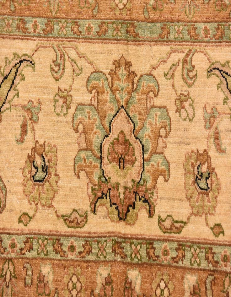 Detail image of  10' 3 x 13' 8  Hand Knotted Peshawar Ziegler Rug