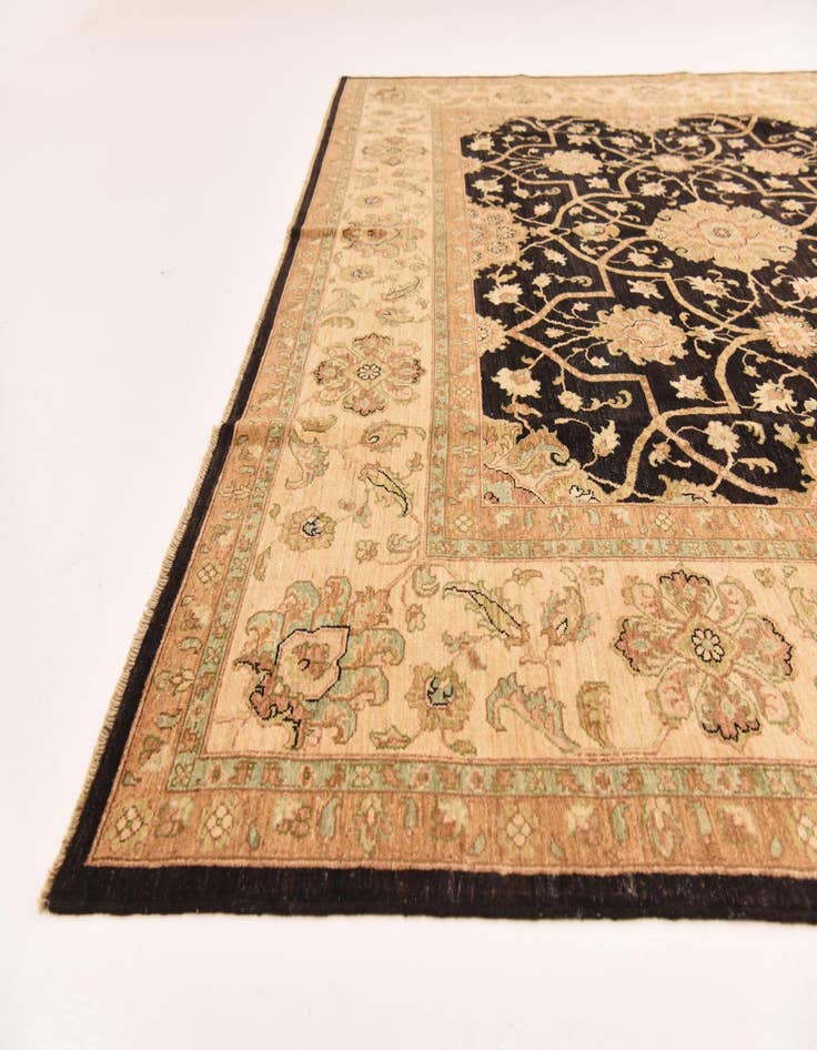 Detail image of  10' 3 x 13' 8  Hand Knotted Peshawar Ziegler Rug