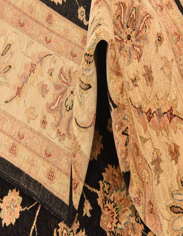 Detail image of  8' 2 x 9' 10  Hand Knotted Peshawar Ziegler Rug