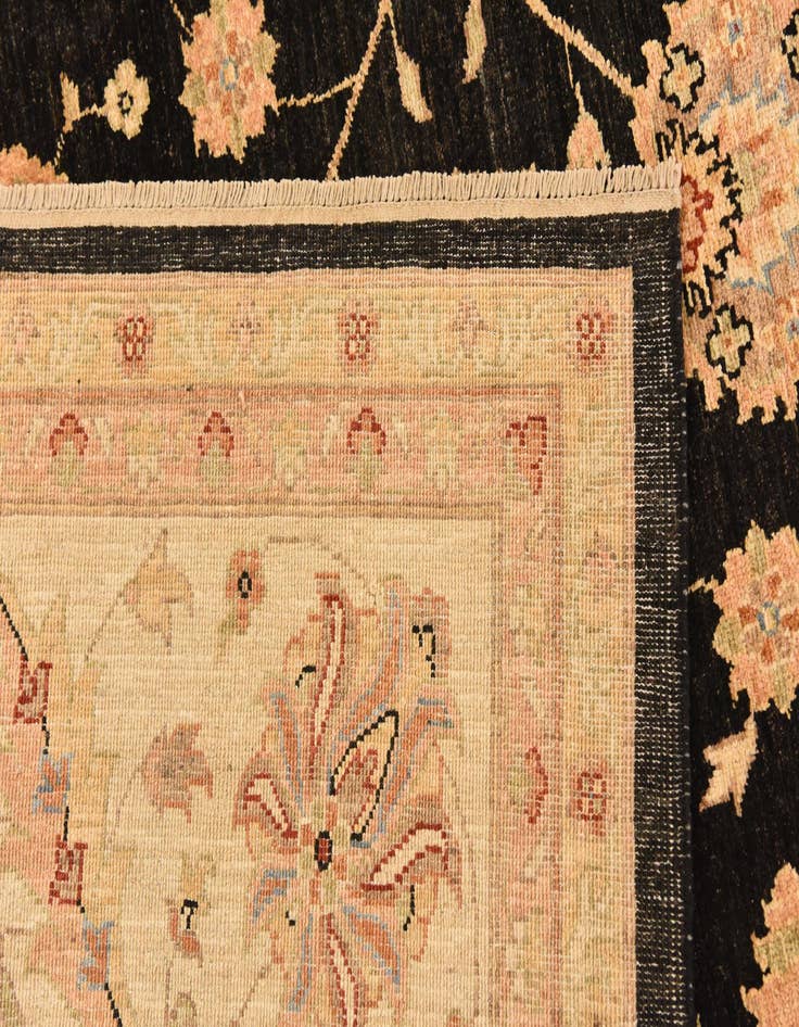Detail image of  8' 2 x 9' 10  Hand Knotted Peshawar Ziegler Rug