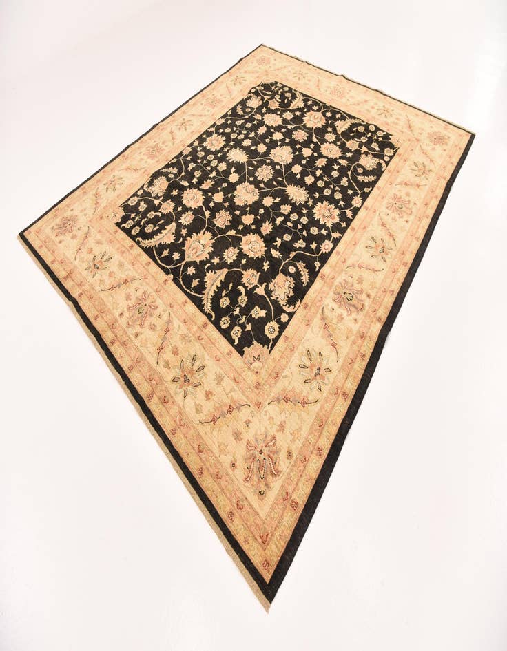 Detail image of  8' 2 x 9' 10  Hand Knotted Peshawar Ziegler Rug