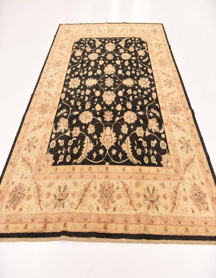 Detail image of  8' 2 x 9' 10  Hand Knotted Peshawar Ziegler Rug