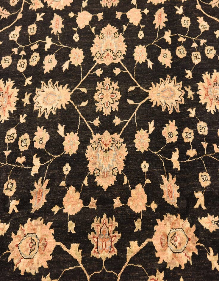 Detail image of  8' 2 x 9' 10  Hand Knotted Peshawar Ziegler Rug