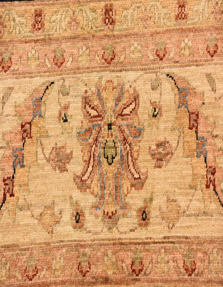 Detail image of  8' 2 x 9' 10  Hand Knotted Peshawar Ziegler Rug