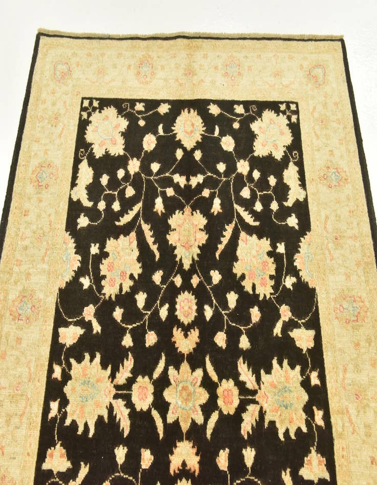 Detail image of  4' 2 x 5' 5  Hand Knotted Peshawar Ziegler Rug