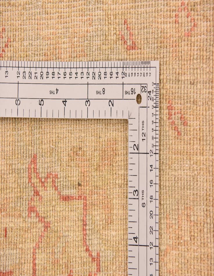 Detail image of  6' 9 x 9' 9  Hand Knotted Peshawar Ziegler Rug