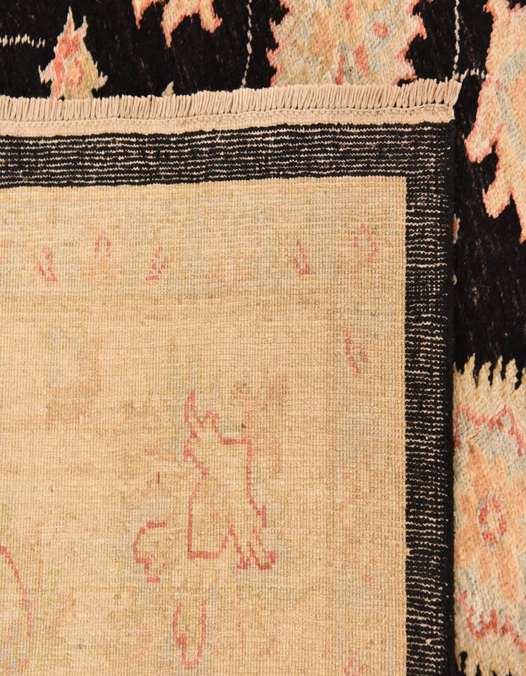 Detail image of  6' 9 x 9' 9  Hand Knotted Peshawar Ziegler Rug