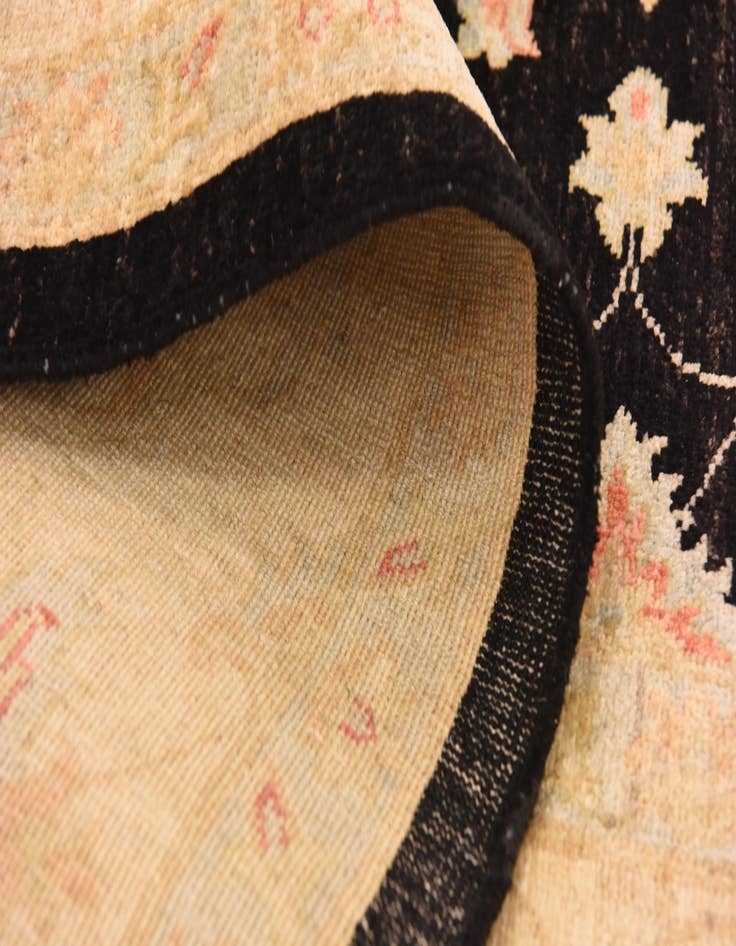 Detail image of  6' 9 x 9' 9  Hand Knotted Peshawar Ziegler Rug