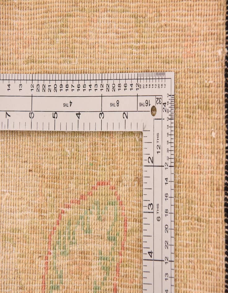 Detail image of  6' 9 x 10'  Hand Knotted Peshawar Ziegler Rug