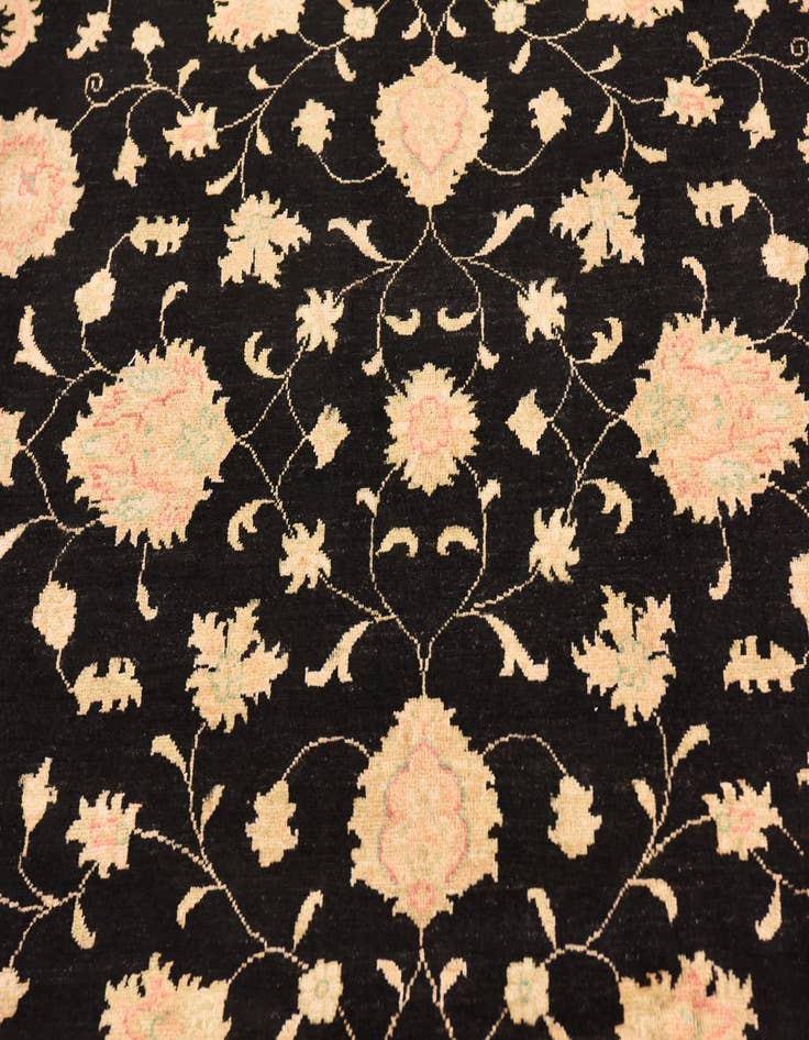 Detail image of  6' 9 x 10'  Hand Knotted Peshawar Ziegler Rug