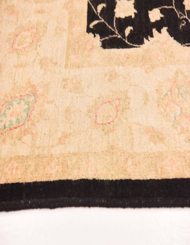 Detail image of  6' 9 x 10'  Hand Knotted Peshawar Ziegler Rug