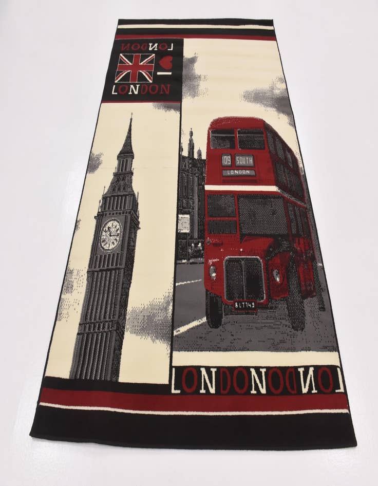 Detail image of  5' 3 x 7' 4 Reproduction Gabbeh Rug