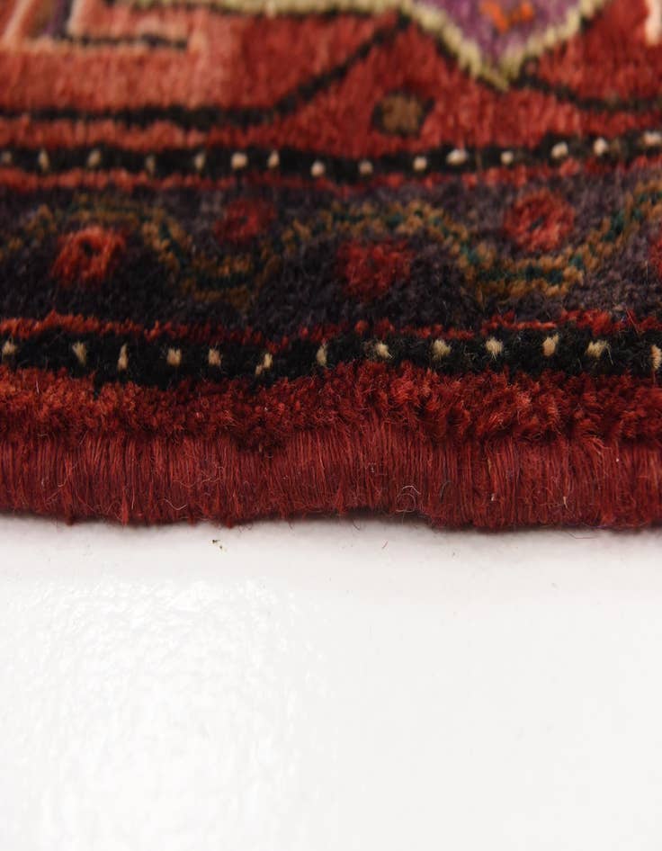 Detail image of  5' 2 x 9' 6  Hand Knotted Sanandaj Persian Wool Rug