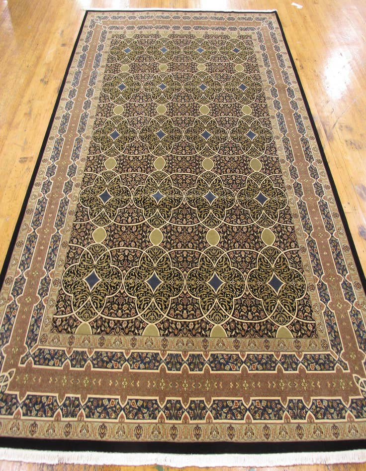 Detail image of  9' x 12' 1  Hand Knotted Tabriz Hadji Jalili Oriental Rug