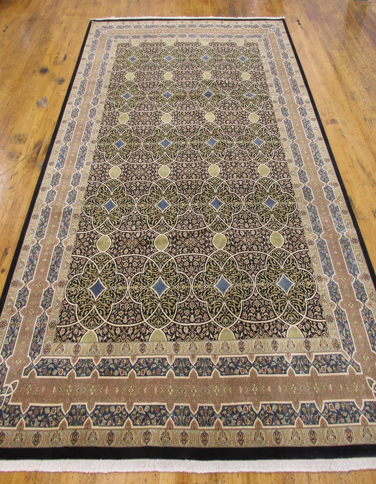 Detail image of  9' x 12' 1  Hand Knotted Tabriz Hadji Jalili Oriental Rug